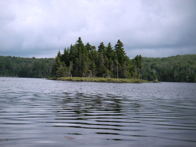 Bourn Pond island